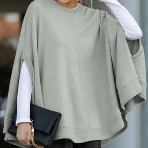 Cloak Design Round Neck Sweatshirt